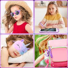 Auspicious Beginning unicorn makeup bag keeps cosmetics organized
