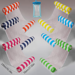 Auspicious Rain 8-pack 4in1 lounge-chair float supports extended relaxation on calm waters.