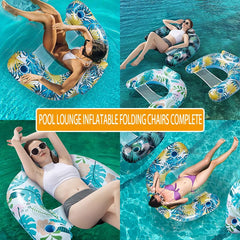 Auspicious Rain tropical-print pool floats add style to pool parties