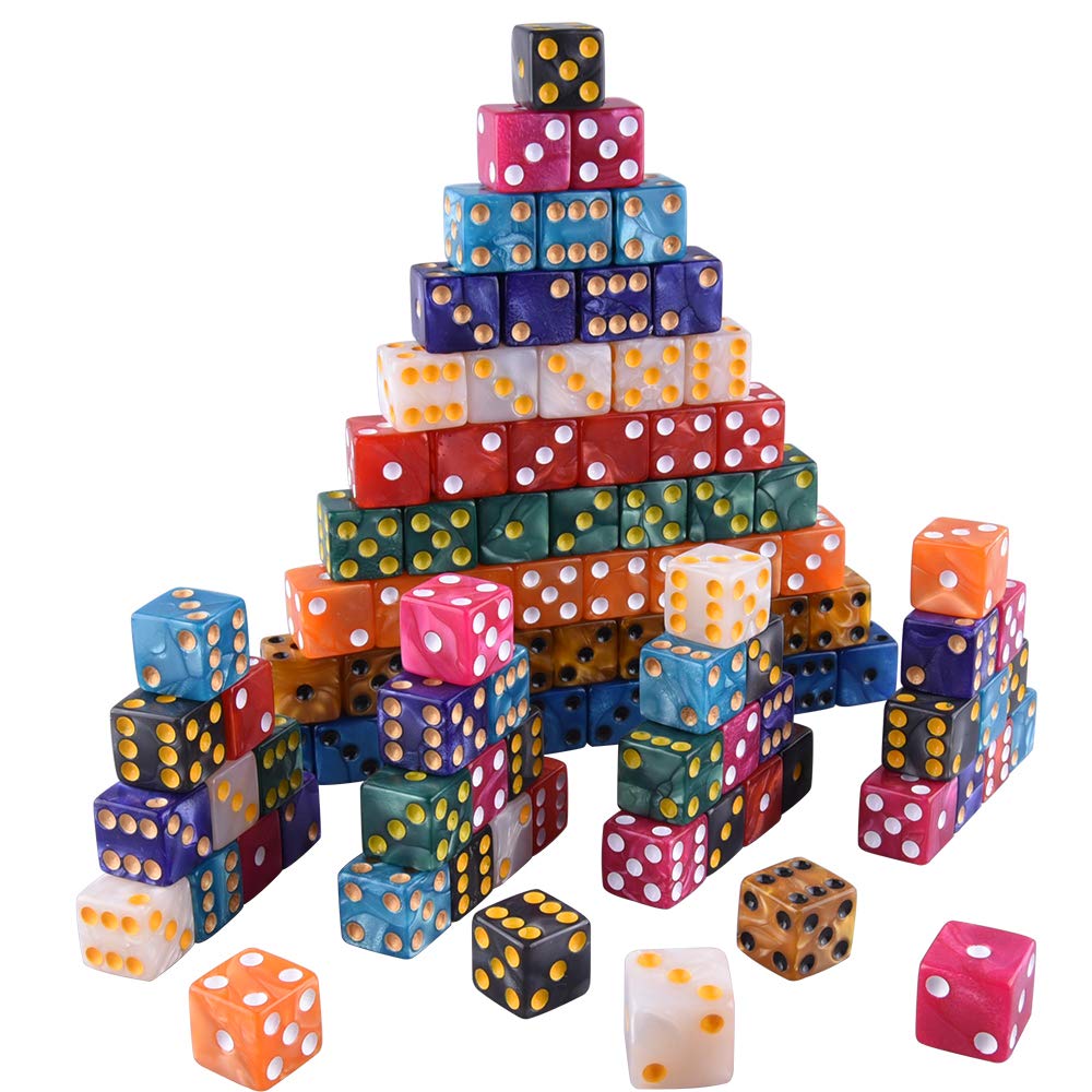 Pearl color palette shown for colorful game setups with AUSTOR dice.