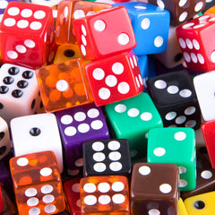AUSTOR green dice with uniform size for fair gameplay.