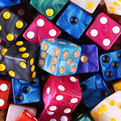 AUSTOR dice ready for Tenzi, Farkle, Yahtzee during game night.