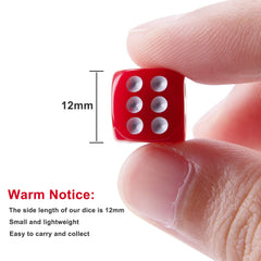 AUSTOR 12mm round-corner dice made from eco-friendly acrylic for durable play