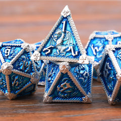 AUSTOR DND dice case with foam insert keeps dice secure during travel.