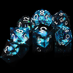 AUSTOR DND dice made from natural resin, eco friendly and durable.