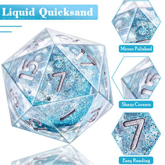 AUSTOR DND dice set on a tabletop during a game for shared focus.
