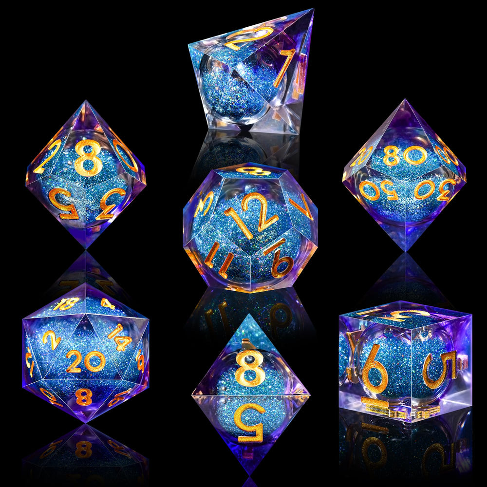 AUSTOR liquid-core quicksand visuals seen from multiple angles during rolls