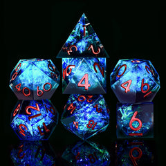 AUSTOR natural-resin seven-die dice delivering sturdy, eco-friendly material with tactile rolling