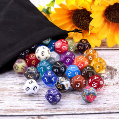 Durable acrylic Austor dice with waterproof coating for long-lasting play