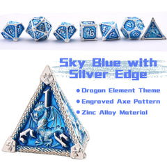 AUSTOR zinc alloy DND dice roll smoothly for satisfying game play.