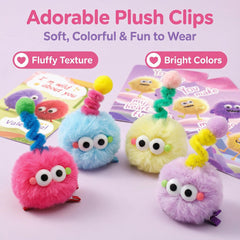 AUUGUU monster hair clip with colorful twist antennas for fun outfits