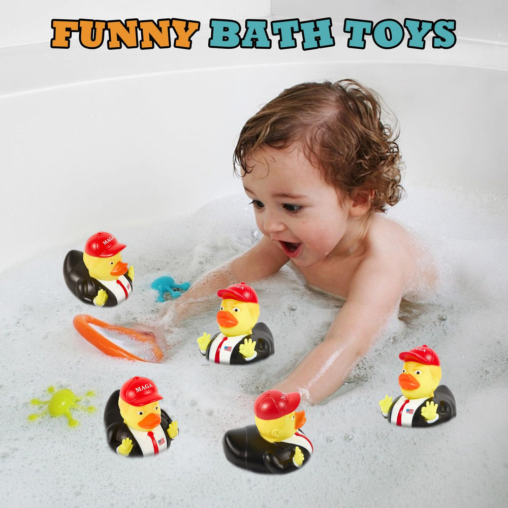 Auvitaya squeak feature duck brings extra fun during baths.