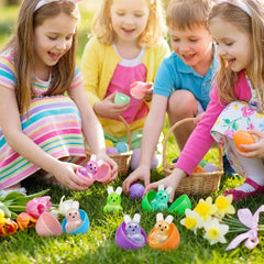 AUZXMCN Colorful bunny stress balls brighten party favor baskets.
