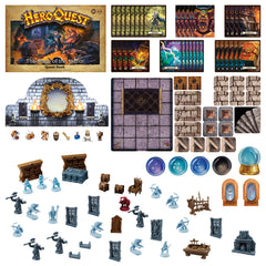 Avalon Hill HeroQuest full-color tiles display a vivid elven realm