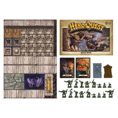 Avalon Hill HeroQuest Kellars Keep miniatures ready for painting and tactical combat scenarios.