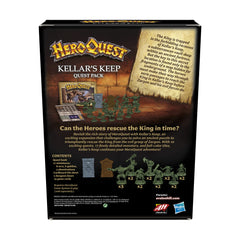 Avalon Hill HeroQuest Kellars Keep tiles showing the full-color map for dungeon exploration.