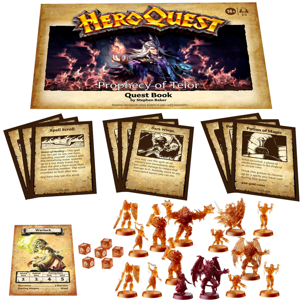 Avalon Hill Prophecy of Telor fiery orange monster miniature for boss-style clashes.