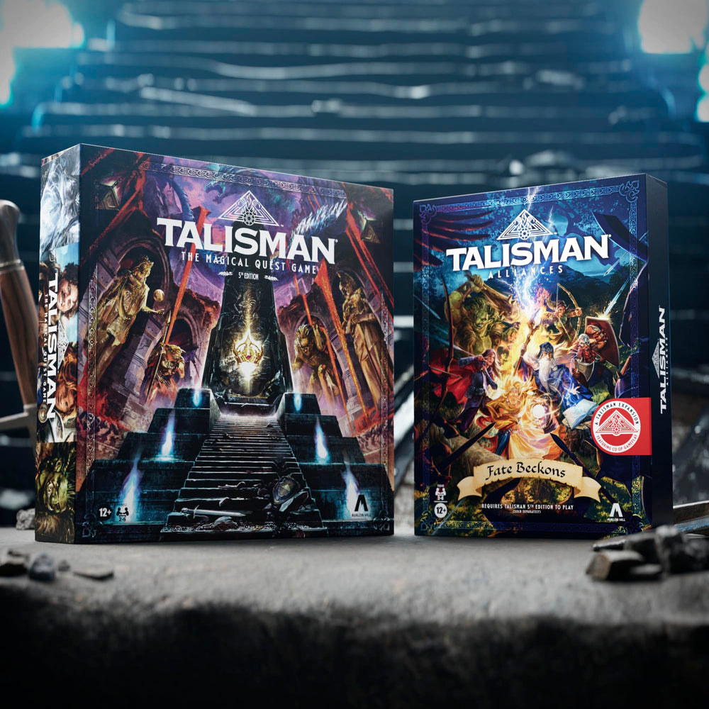 Avalon Hill Talisman Alliances player boards provide clear setup for groups.