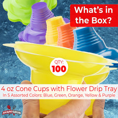 Avant Grub drip-catching flower rim design protects clothing from spills during treats.