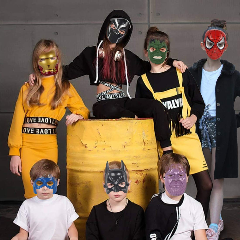 Avazera superhero mask for kids pack shot showing a 3-pack set for playtime