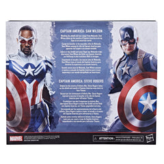 Captain America 2-Pack front view figures for shelf display