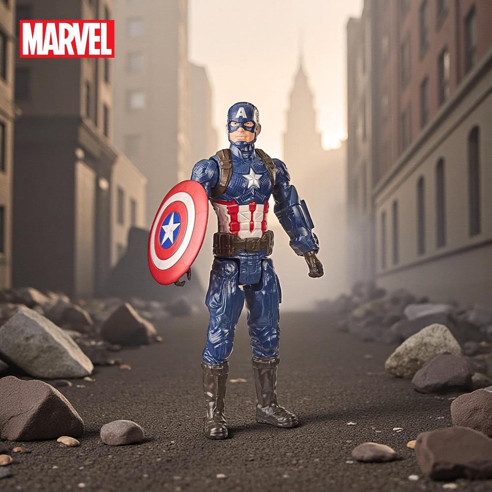 Avengers Captain America Titan Hero Series figure unpacked for gift-ready excitement