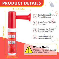 Avenuebool mini air horn beside graduation cap, doubles as a party favor.