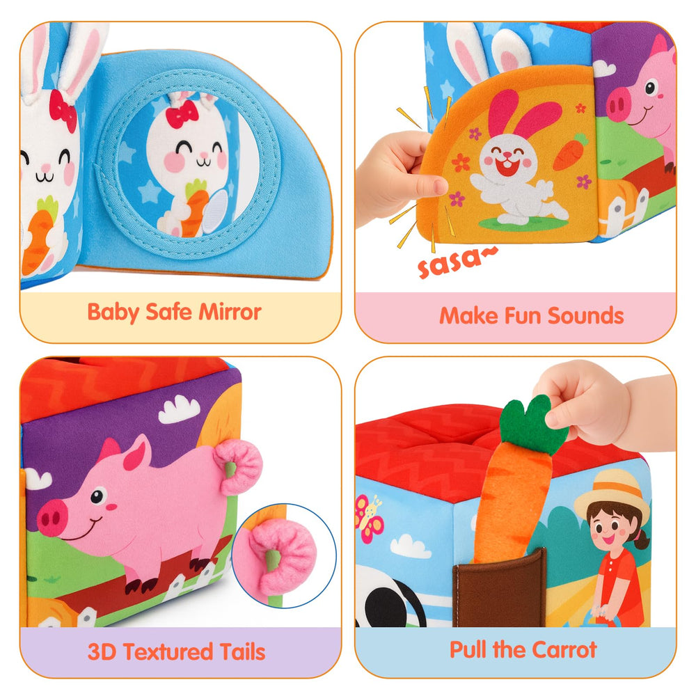 Avesa Baby Toys textured fabrics encourage tactile exploration and grip