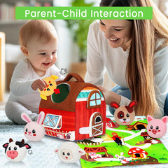Avesa plush sheep toy offers soothing, explorative play.