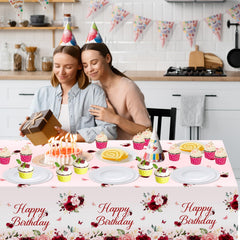 Durable plastic keeps your surface protected from spills and stains.