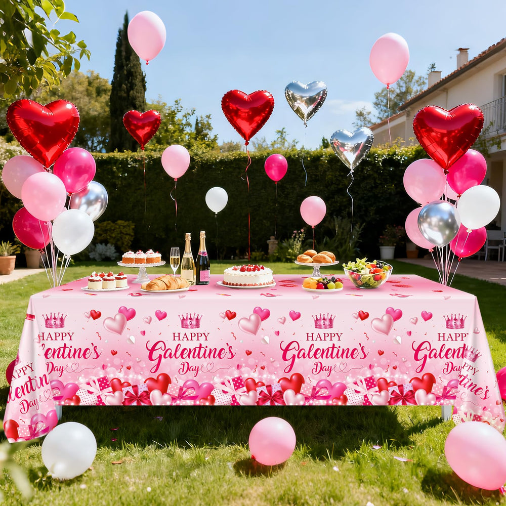 Avezano disposable tablecloth offers quick cleanup after the event.