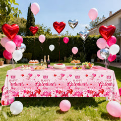 Avezano disposable tablecloth offers quick cleanup after the event.