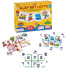 Aviv Judaica Alef Bet Lotto board game helps kids learn Hebrew letters through playful interaction