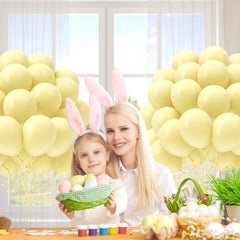 awenztech pastel yellow decor perfect for baby showers and birthday parties.