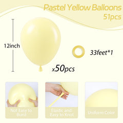awenztech light-yellow latex balloons offer durable elasticity for celebrations.