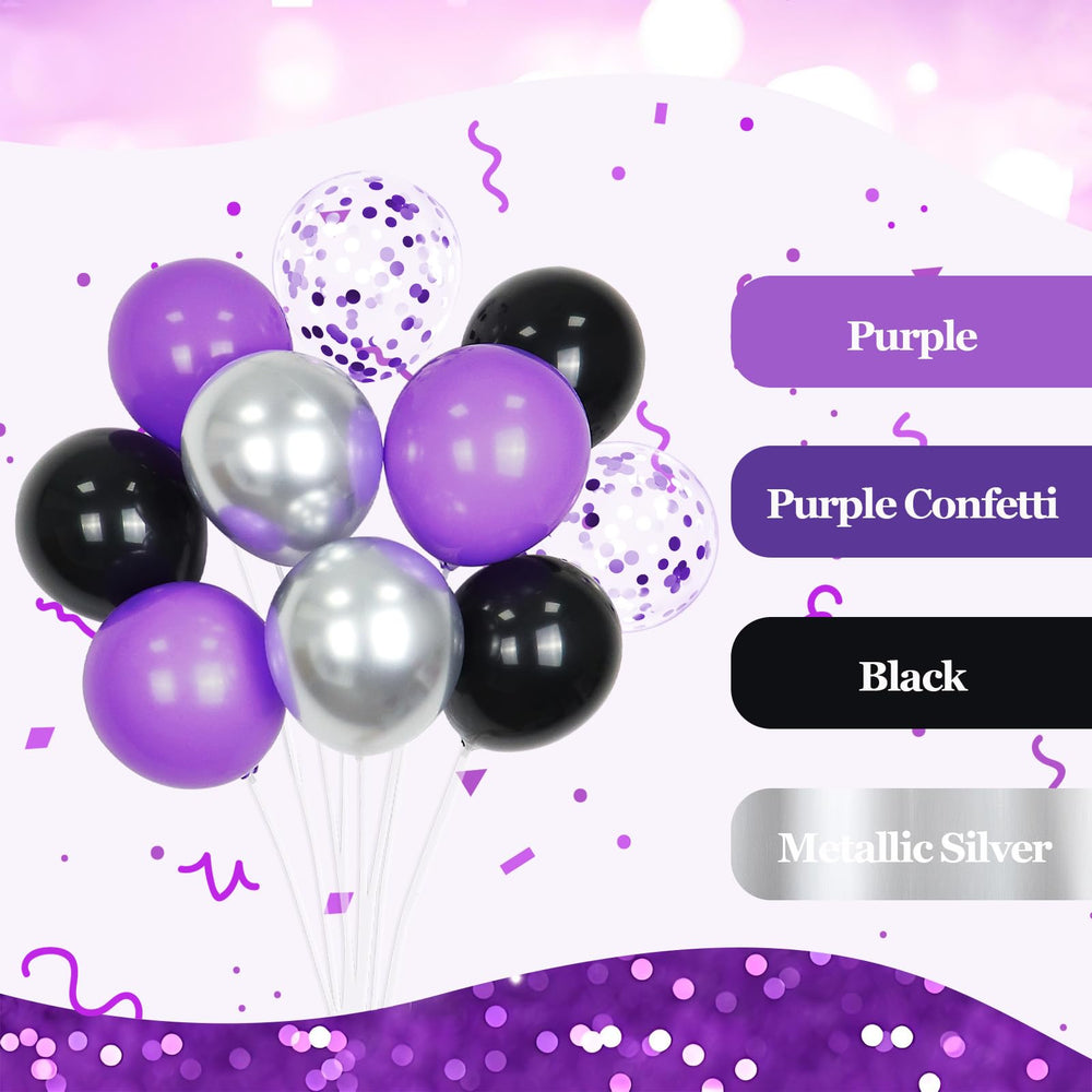 awenztech metallic silver confetti balloon adds a sparkling touch.