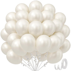 awenztech Pearl Balloons 12in pack 50 for vibrant wedding and party decor.