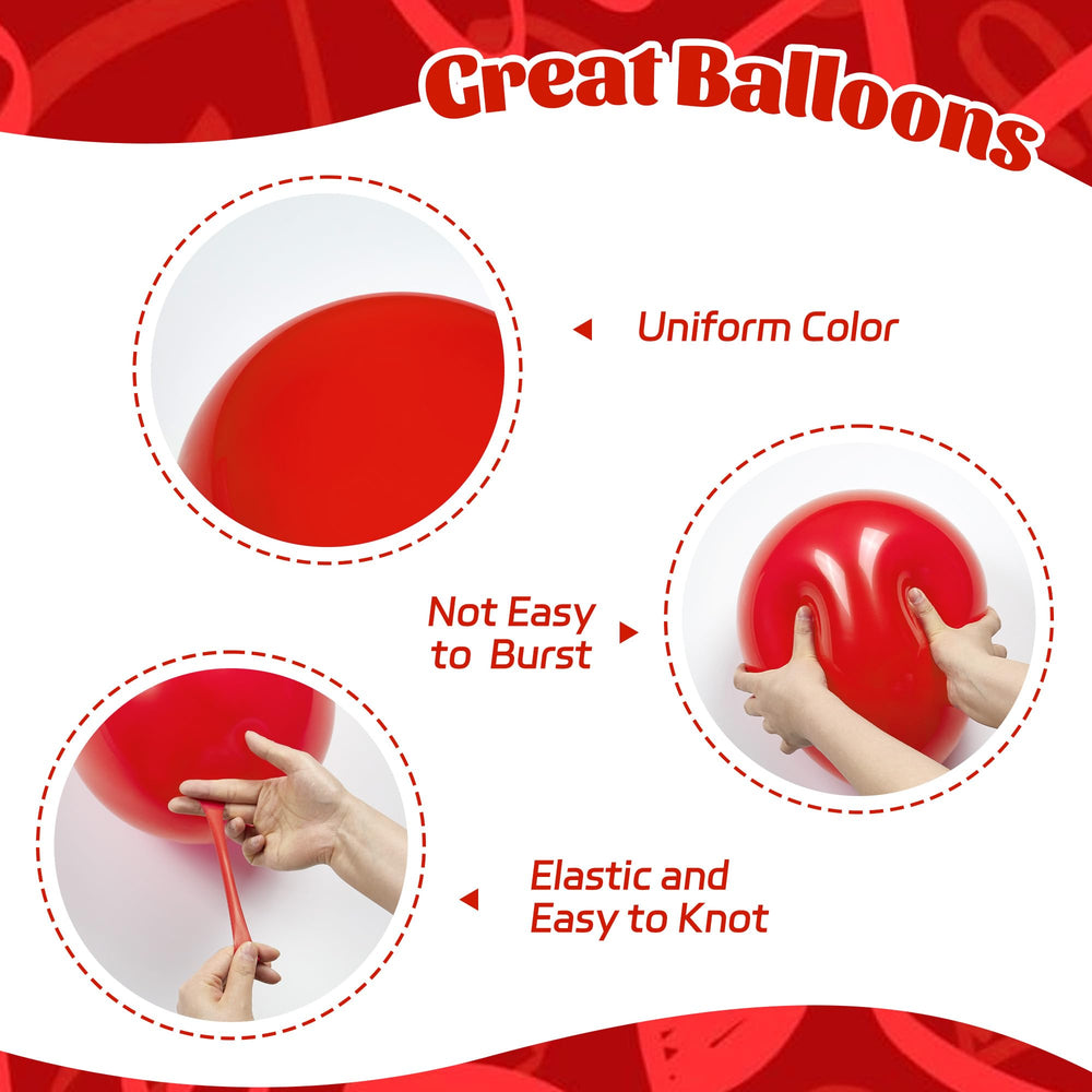awenztech red confetti balloons 12inch vibrant party centerpiece ideas