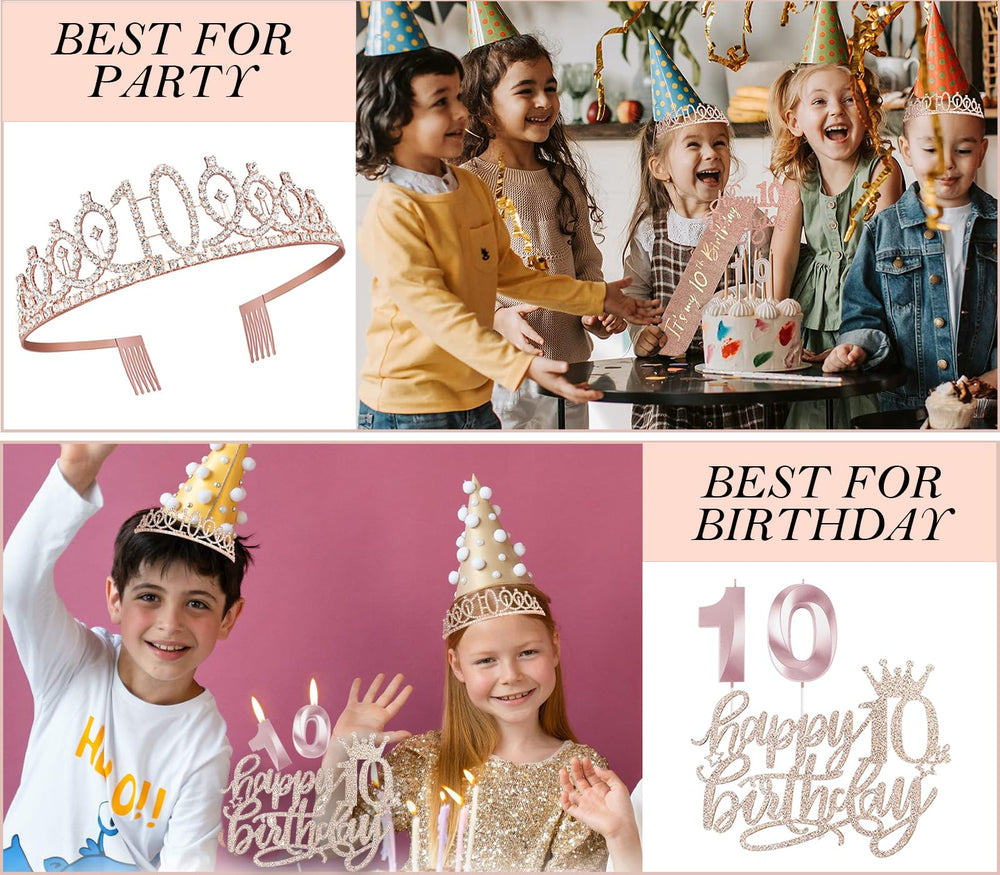 Awfrky number 10 balloons, 28-inch inflated size, party-ready sparkle.