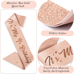 Awfrky pearl pin for sash or crown adds subtle elegance