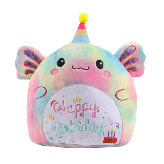 AWNOGKUE Axolotl plush 14-inch hug pillow for kids