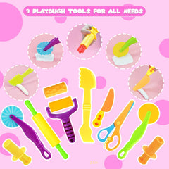 AWNOGKUE playdough tools set child safe knives designed for durable kid use