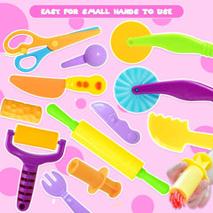 AWNOGKUE playdough tools set dough models spark imaginative figure crafting