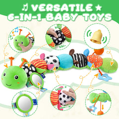 AWOTOY caterpillar belly growth scale helps track growth during cuddles