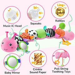AWOTOY Caterpillar end rattle provides gentle audible cues