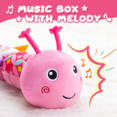 AWOTOY Caterpillar's built-in crinkle and rattle encourage grasping and hearing.