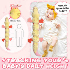 AWOTOY crocodile musical toy pink tummy-time scene promotes floor play.