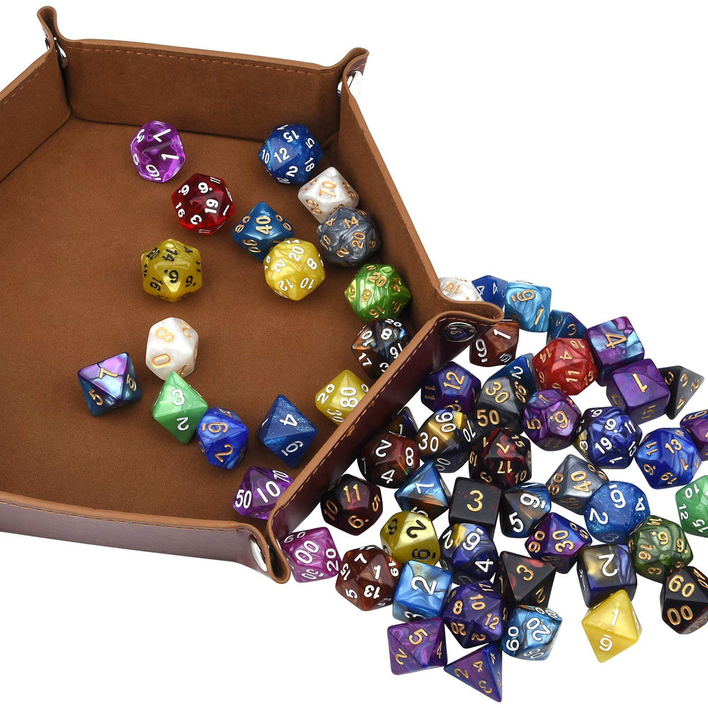 Awpeye pearled double-color dice with subtle sheen for visual appeal