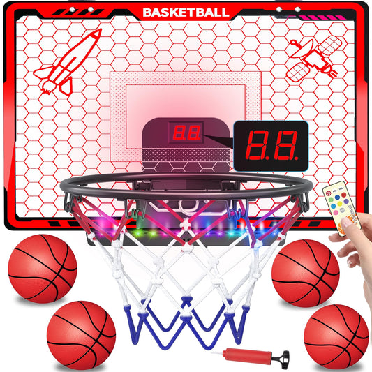 Awsoo basketball hoop with LED lights boosts at-home play