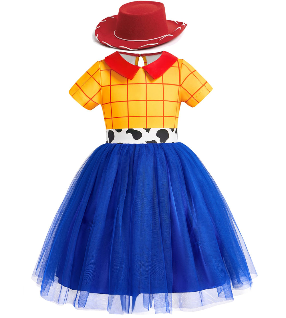 Axaxa Jessie cowgirl dress on display, ideal for imaginative play and photos.